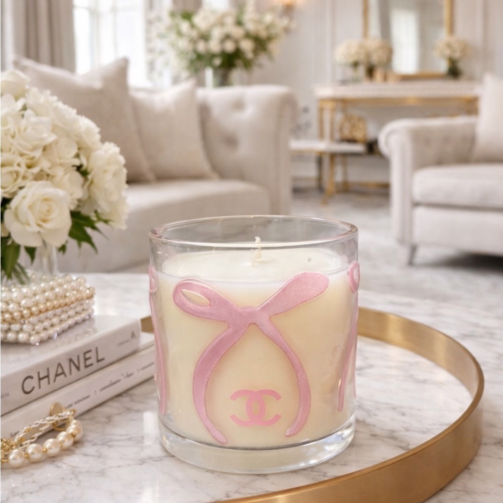 ❗️LAST ❗️ CHANEL Pink Ribbon Candle ❗️WILL NOT RESTOCK ❗️ - Picture 2 of 5